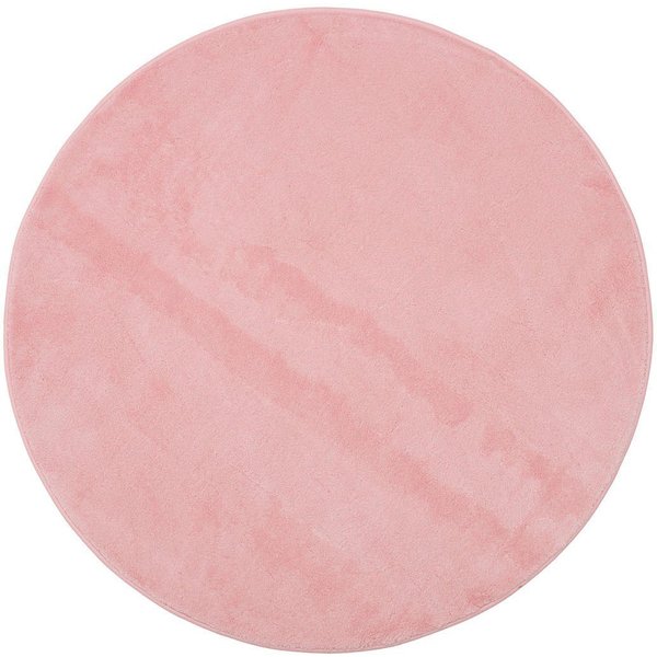 Gözze Badematte Rio Premium, Höhe 18 mm, rutschhemmend beschichtet, schnell trocknend, fußbodenheizungsgeeignet, Polyester, rund, Badteppich, Uni Farben, waschb