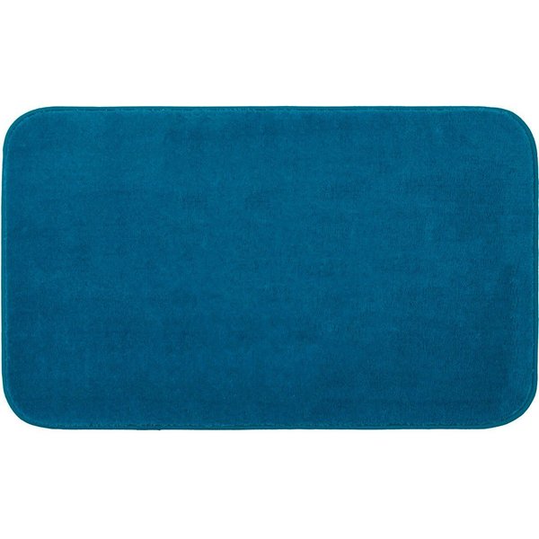 Gözze Badematte Rio Premium, Höhe 18 mm, rutschhemmend beschichtet, schnell trocknend, fußbodenheizungsgeeignet, Polyester, rechteckig, Badteppich, Uni Farben, 