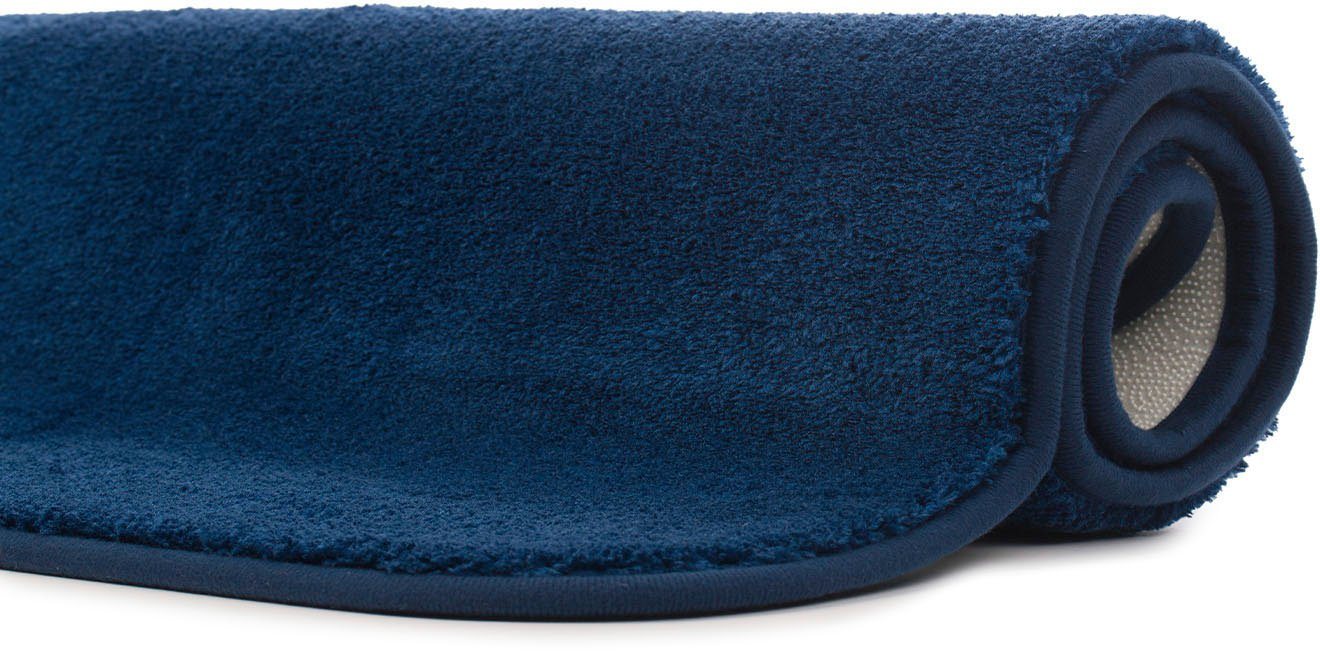 Gözze Badematte Rio Premium, Höhe 18 mm, rutschhemmend beschichtet, schnell trocknend, fußbodenheizungsgeeignet, Polyester, rechteckig, Badteppich, Uni Farben,  – Bild 3 von 5