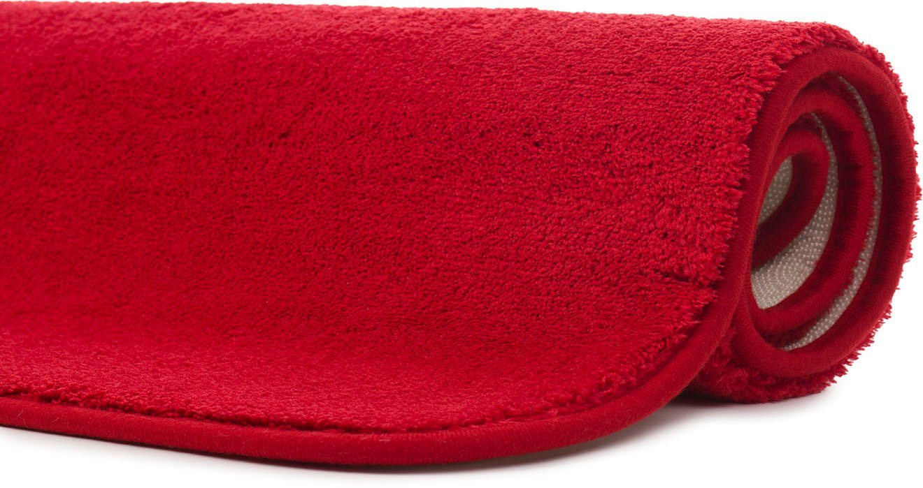 Gözze Badematte Rio Premium, Höhe 18 mm, rutschhemmend beschichtet, schnell trocknend, fußbodenheizungsgeeignet, Polyester, rechteckig, Badteppich, Uni Farben,  – Bild 3 von 5