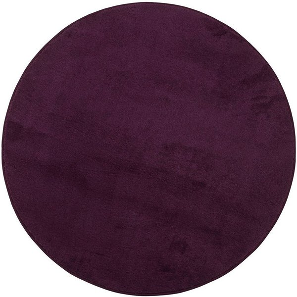 Gözze Badematte Rio Premium, Höhe 18 mm, rutschhemmend beschichtet, schnell trocknend, fußbodenheizungsgeeignet, Polyester, rund, Badteppich, Uni Farben, waschb