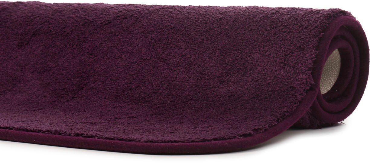 Gözze Badematte Rio Premium, Höhe 18 mm, rutschhemmend beschichtet, schnell trocknend, fußbodenheizungsgeeignet, Polyester, rechteckig, Badteppich, Uni Farben,  – Bild 3 von 5