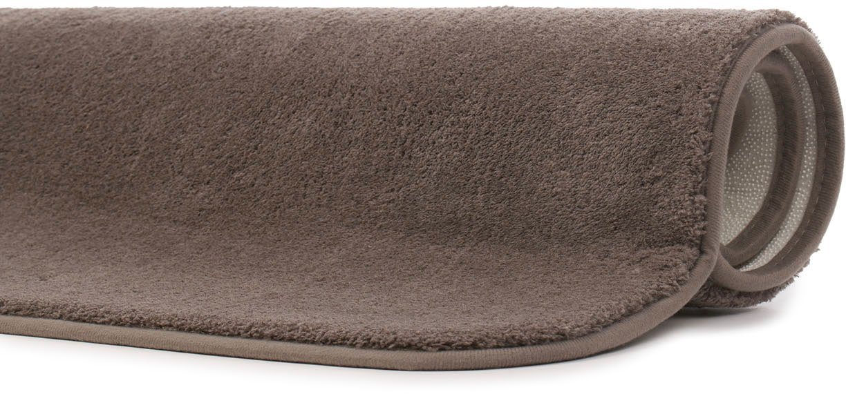 Gözze Badematte Rio Premium, Höhe 18 mm, rutschhemmend beschichtet, schnell trocknend, fußbodenheizungsgeeignet, Polyester, rechteckig, Badteppich, Uni Farben,  – Bild 3 von 5