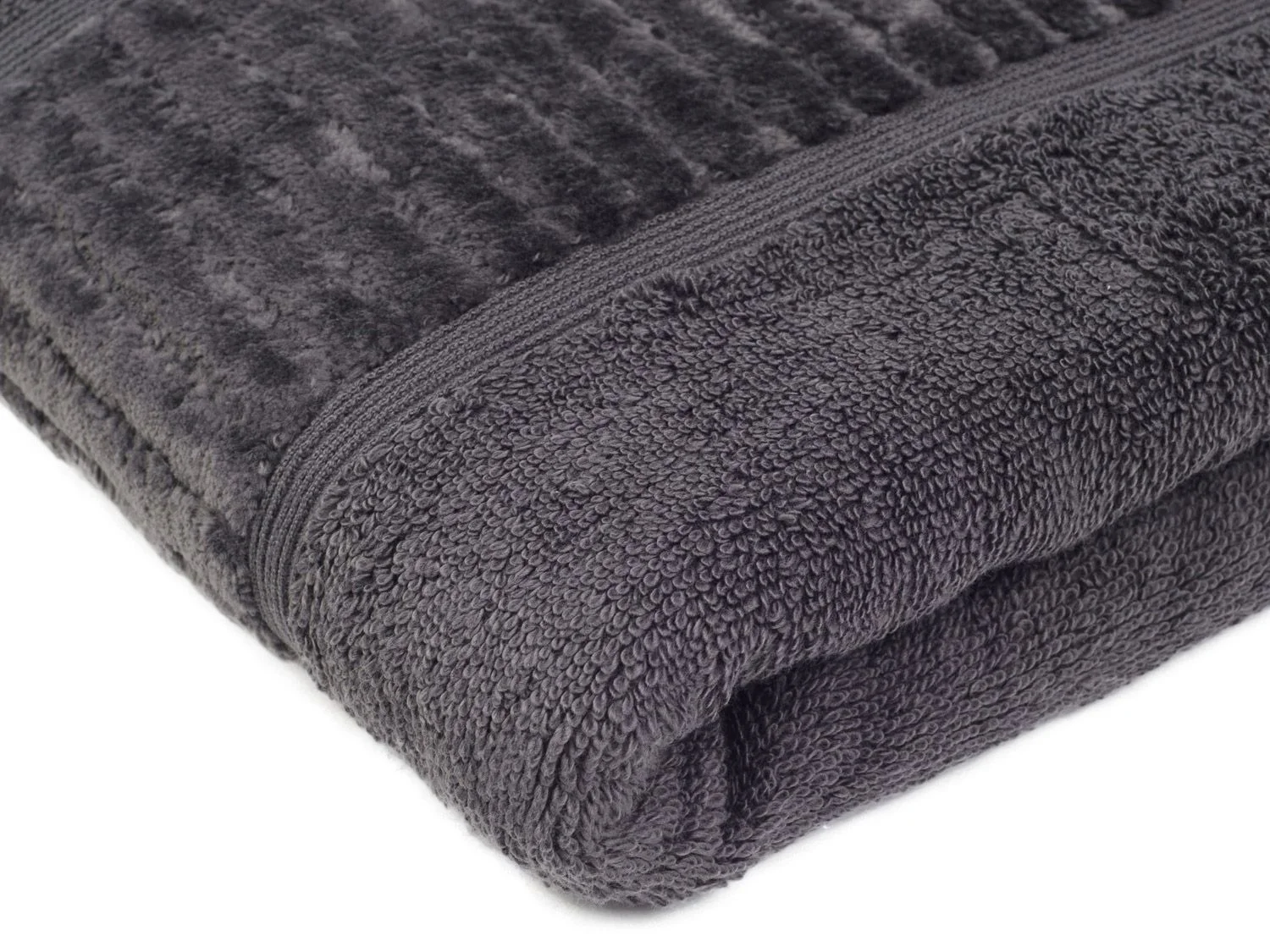 GÖZZE Badetuch Bio 100 x 150 cm (Anthrazit) – Bild 2 von 4