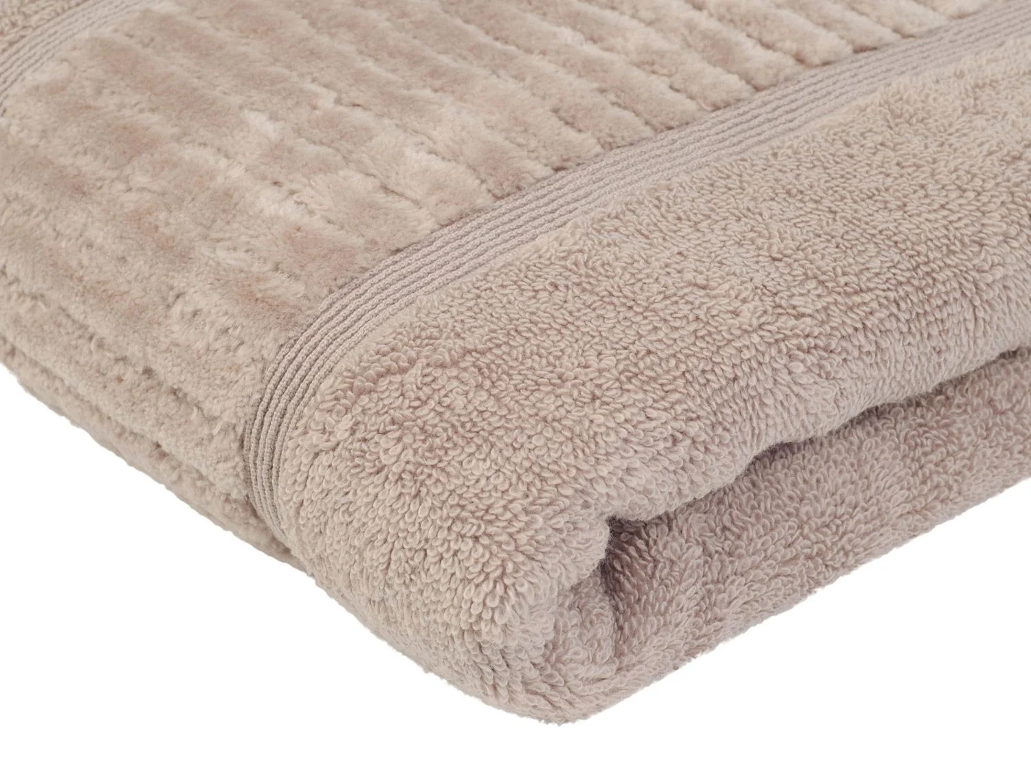GÖZZE Badetuch Bio 100 x 150 cm (Taupe) – Bild 2 von 4