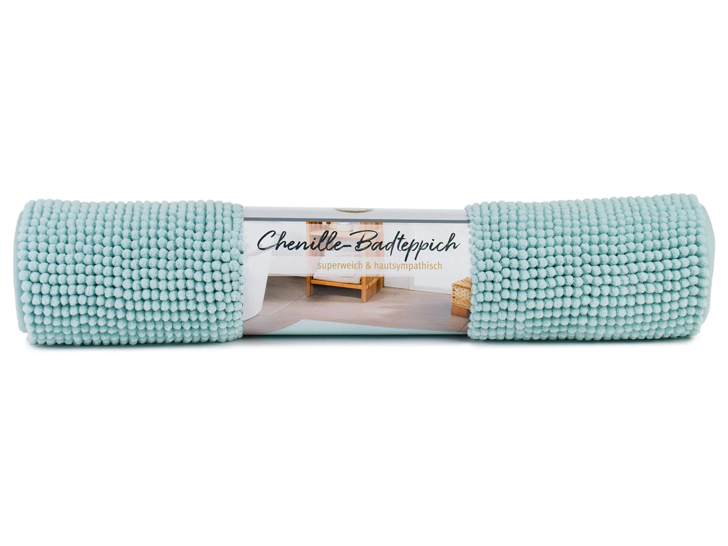 GÖZZE Badteppich Chenille 60 x 100 cm (Mint) – Bild 3 von 4