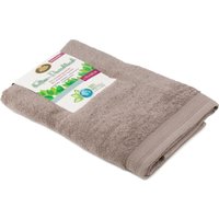 GÖZZE Duschtuch aus recycelten Materialien, 70 x 140 cm (Taupe)
