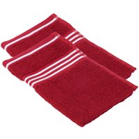 GÖZZE Gästetuch Rio Doppelpack, je 30 x 50 cm (Rot)