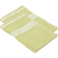 GÖZZE Gästetuch Rio Doppelpack, je 30 x 50 cm (Limone)