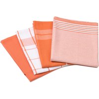 Gözze Geschirrtuch Geschirrtücher, Des. 60057, (Set, 4-tlg), kariert, gestreift und unifarben