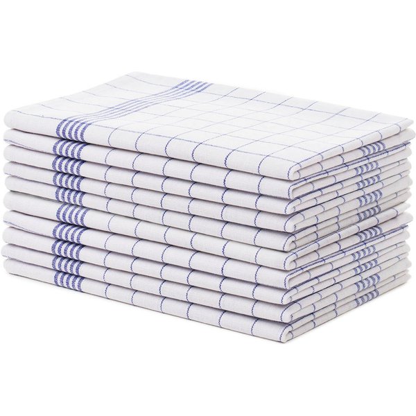 Gözze Geschirrtuch Geschirrtücher, Des. 60041 Karo, (Set, 10-tlg), aus 100% Baumwolle
