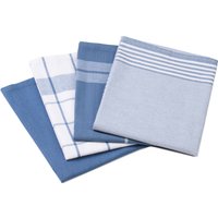 Gözze Geschirrtuch Geschirrtücher, Des. 60057, (Set, 4-tlg), kariert, gestreift und unifarben