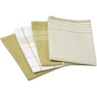 GÖZZE Geschirrtücher 4er Pack, 50 x 70 cm (Lindgrün)