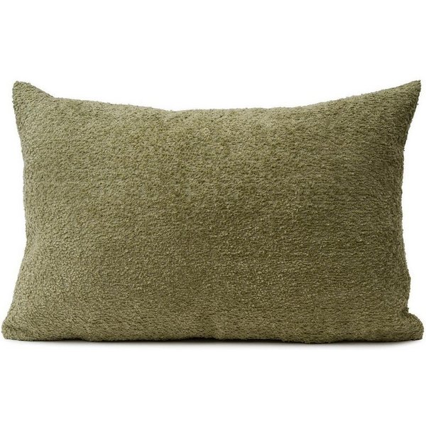 Gözze Kissenhülle CORALI, 40 x 60 cm, Olivgrün, Boucleoptik, (1 Stück), Polyester, mit Reißverschluss