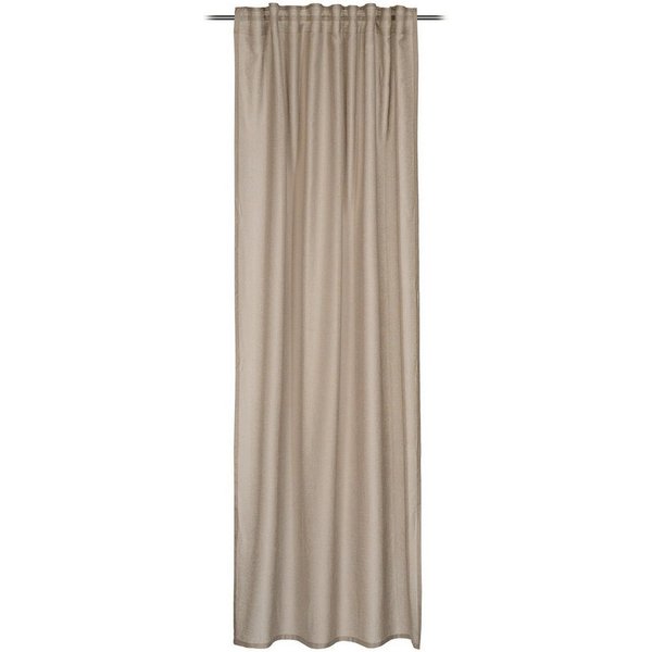 Gözze Vorhang STORMY, verdeckte Schlaufen, Taupe, (1 St), verdeckte Schlaufen, halbtransparent, Polyester, 140 x 245 cm