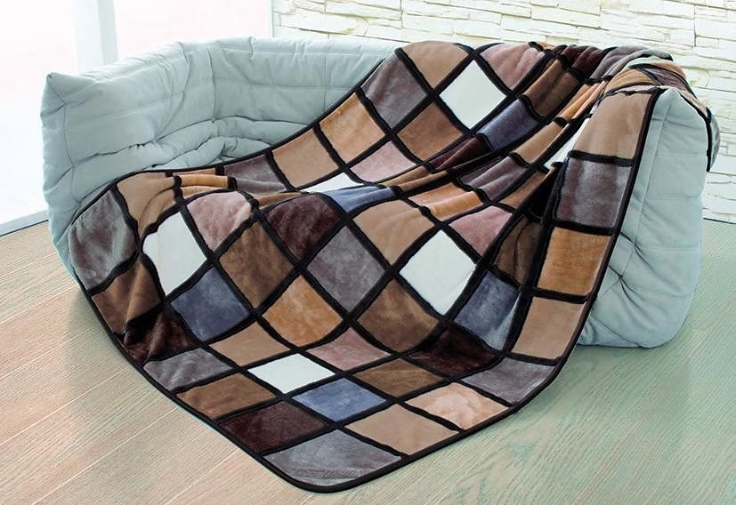 Wohndecke Antigua, Karomotiv, Kuscheldecke, Gözze, mit modernem Karo, Kuscheldecke, 150x200 cm – Bild 4 von 5