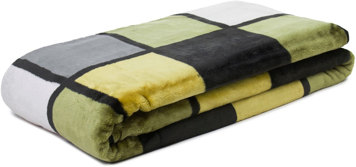Wohndecke Antigua, Karomotiv, Kuscheldecke, Gözze, mit modernem Karo, Kuscheldecke, 150x200 cm – Bild 2 von 5