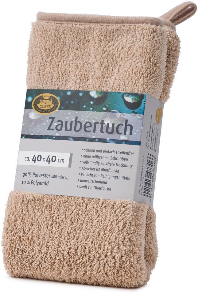 Gözze Zaubertuch Mikrofasertuch (Mikrofaser, 40x40 cm, Set, 2-tlg., hohe Wasseraufnahme, extrem saugstark, zum reinigen und trocknen) – Bild 4 von 5