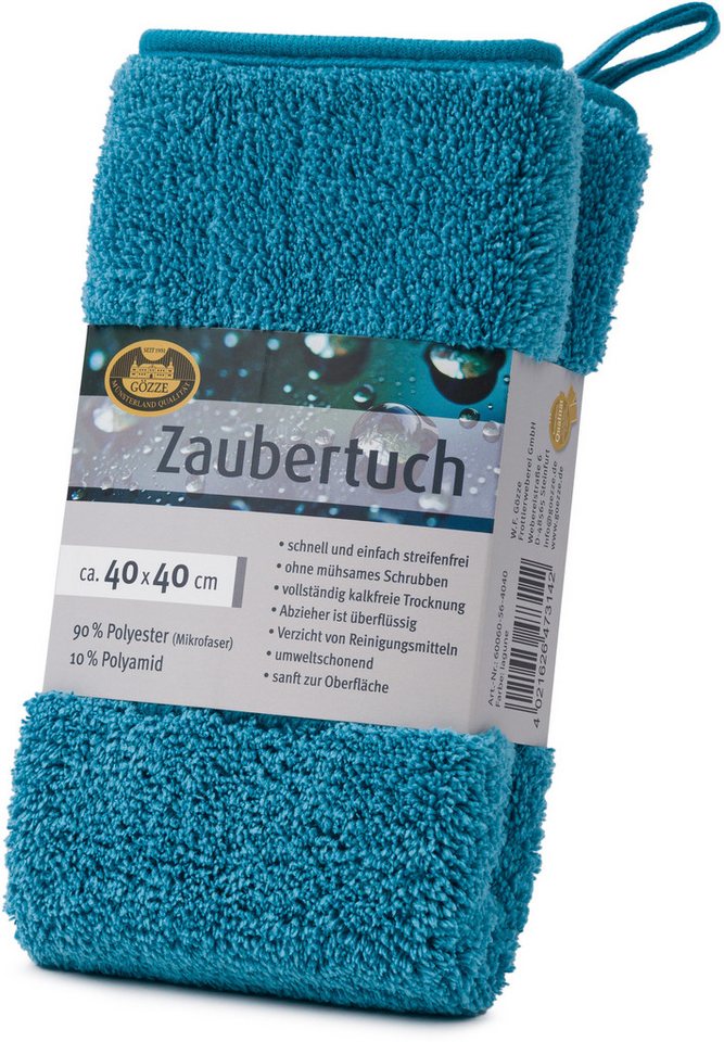 Gözze Zaubertuch Mikrofasertuch (Mikrofaser, 40x40 cm, Set, 2-tlg., hohe Wasseraufnahme, extrem saugstark, zum reinigen und trocknen) – Bild 4 von 5