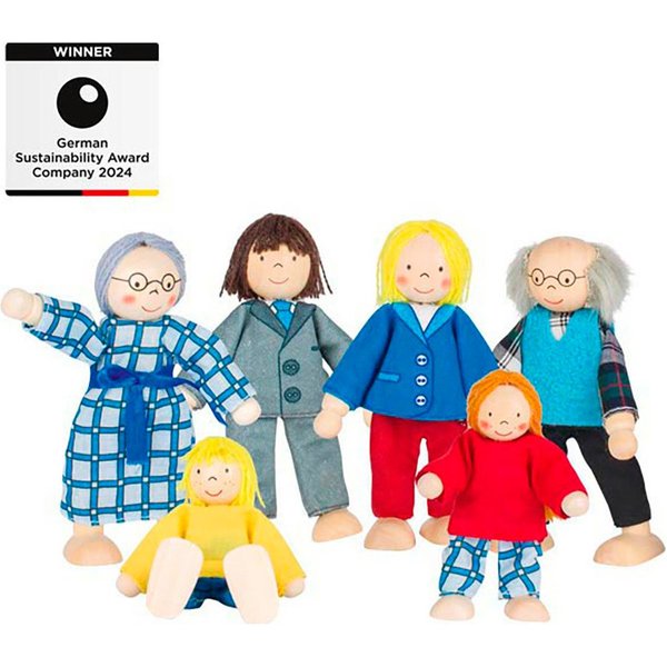 goki Biegepuppe Biegepuppen-Set (Set, 6-tlg), 3 Generationen