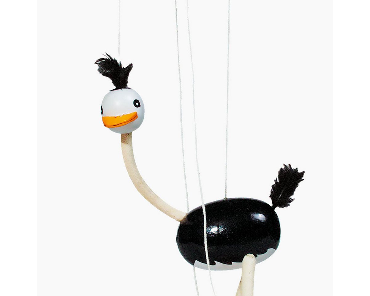 goki Handpuppe Marionette Strauß (Packung, 1-tlg., set), Vollbewegliche Gliedmaßen für grenzenlosen Spielspaß – Bild 2 von 5