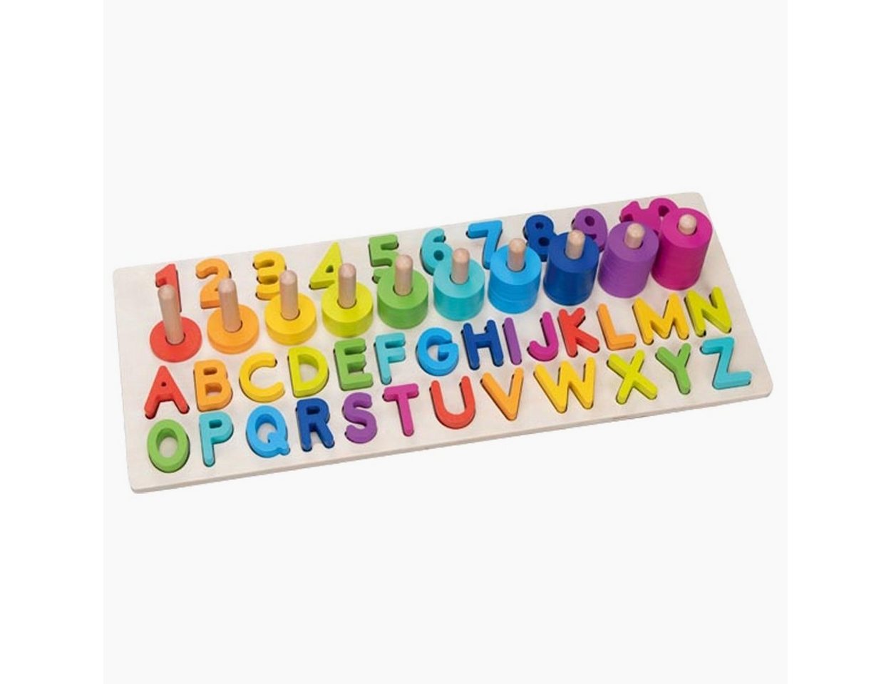 goki Lernspielzeug Alphanumerisches Puzzle (packung, spar set), Auge-Hand-Koordination und Feinmotorik gefördert – Bild 3 von 5