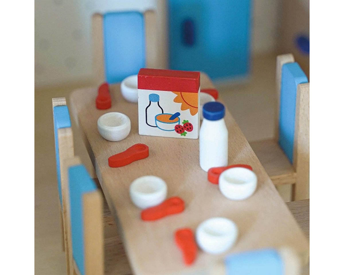 goki Puppenhaus Küche, (packung, 30-tlg., set), Puppenmöbel mit detailverliebten Accessoires – Bild 4 von 5