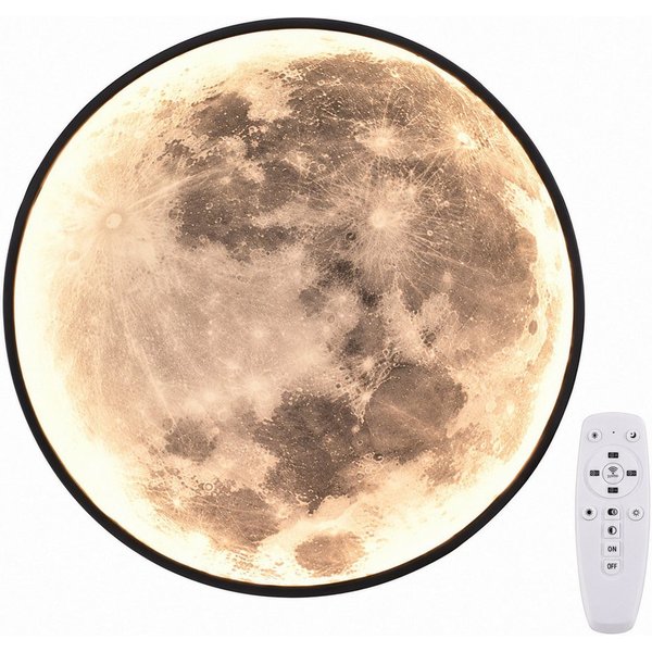 GOLDEN LED Kugelleuchte LED-Mondleuchte 60 cm, dimmbar, mit Fernbedienung