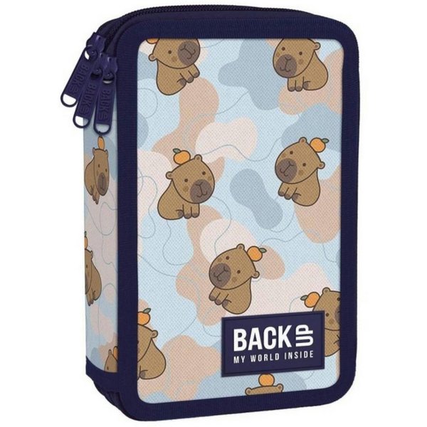 GOLDKIDS Federmäppchen 3 Fächer - Mäppchen für Mädchen und Jungen -, (Federmappe 3-Fach, Federtasche Gefüllte), Schüleretui Schulmäppchen