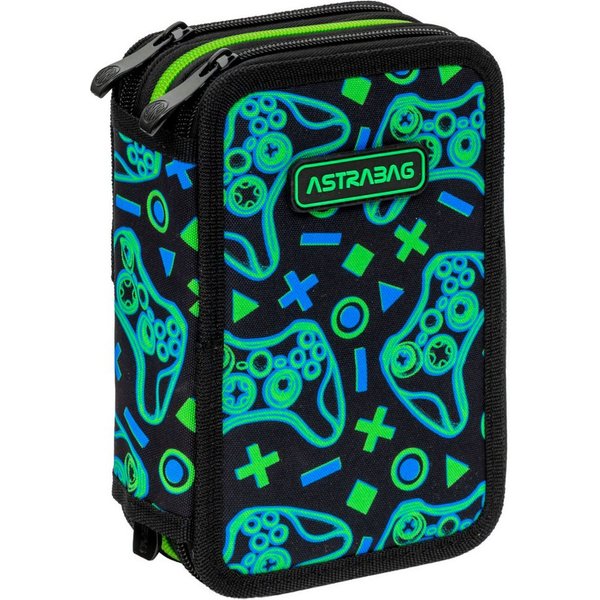 GOLDKIDS Federmäppchen 3 Fächer - Mäppchen für Mädchen und Jungen -, (Federmappe 3-Fach, Federtasche Gefüllte), Schüleretui Schulmäppchen