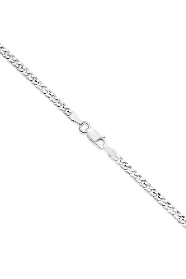 GOLDKLEIN Silberkette 925 Sterling Silber Panzer Stil Echtsilber 45cm-60cm Halskette, Bestpreis - Damen Herren mit Schmuckbox - Sale 31.10.2026 – Bild 2 von 3