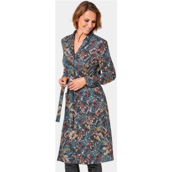 GOLDNER Blusenkleid Hemdblusenkleid mit Bindegürtel