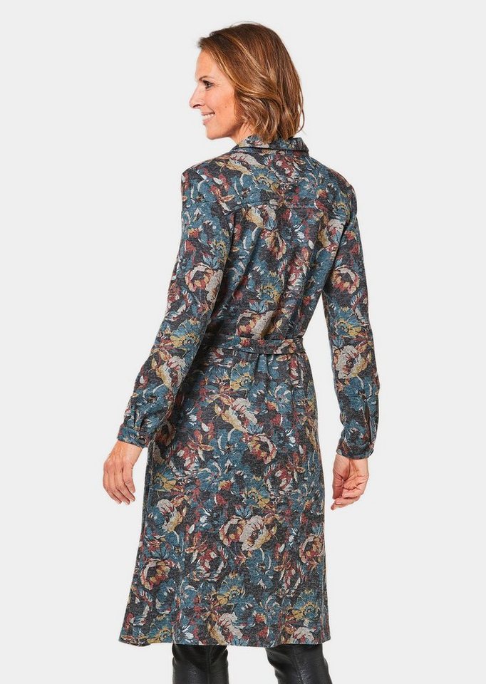 GOLDNER Blusenkleid Hemdblusenkleid mit Bindegürtel – Bild 3 von 4