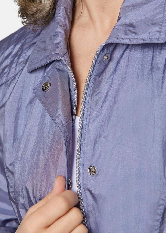 GOLDNER Outdoorjacke Freizeitjacke mit Steppdetails Outdoorjacke mit Hemdkragen, Reißverschluss, Druckknöpfen und Langarm – Bild 5 von 5
