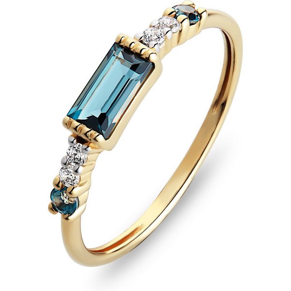 CHRIST Goldring CHRIST Damen-Damenring 1 Topas