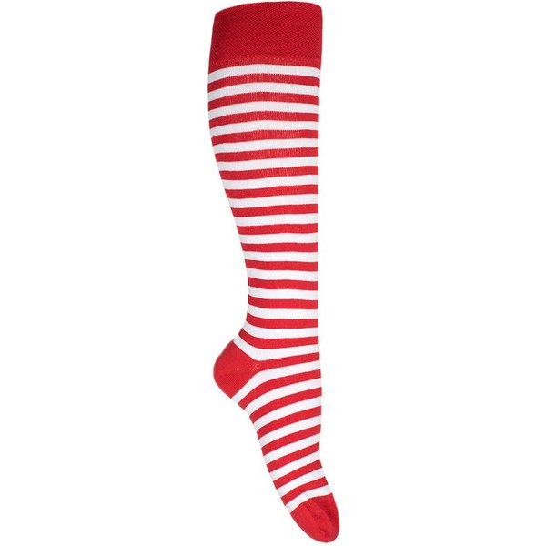 Goldschmidt Kostüme Kniestrümpfe Ringelstrümpfe Ringelsocken Kniestrümpfe rot weiß 43/46