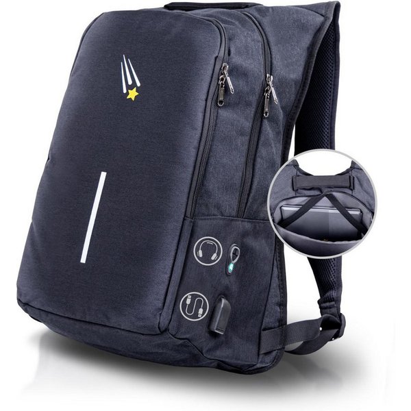 Goldstern-Tech Laptoptasche Urban-Pro, Rückentasche: ergonomisch, Schultasche: robust, Tasche: vielseitig.