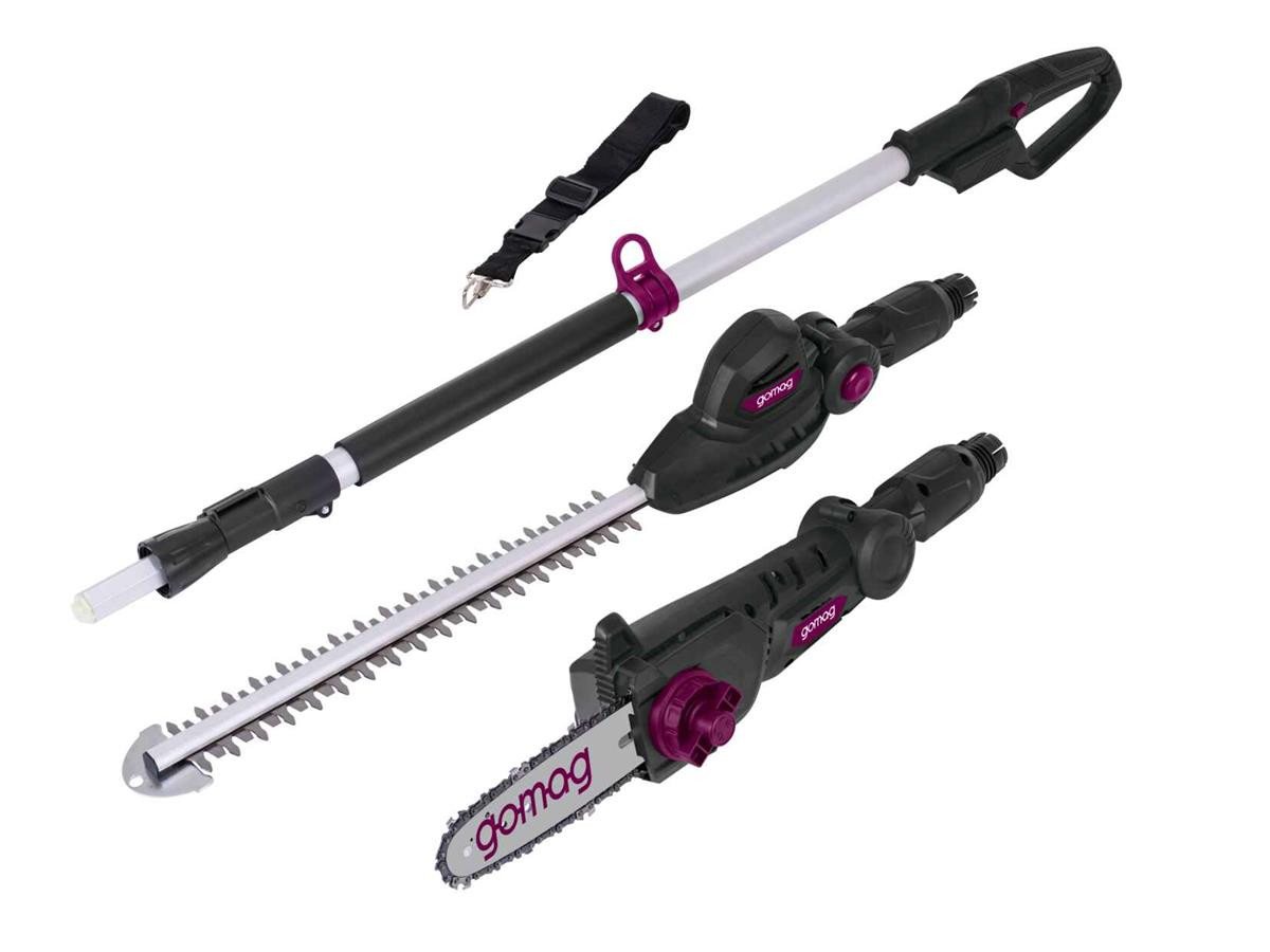 Gomag Garten-Multifunktionsgerät GO-HHS410 2.0 Starterkit, 2-in-1, Set, inkl. Schultergurt, Automatischer Kettenschmierung – Bild 3 von 5