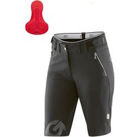 GONSO Damen Shorts Sitivo Shorts W Da-Bikeshort, Größe 44 in Schwarz