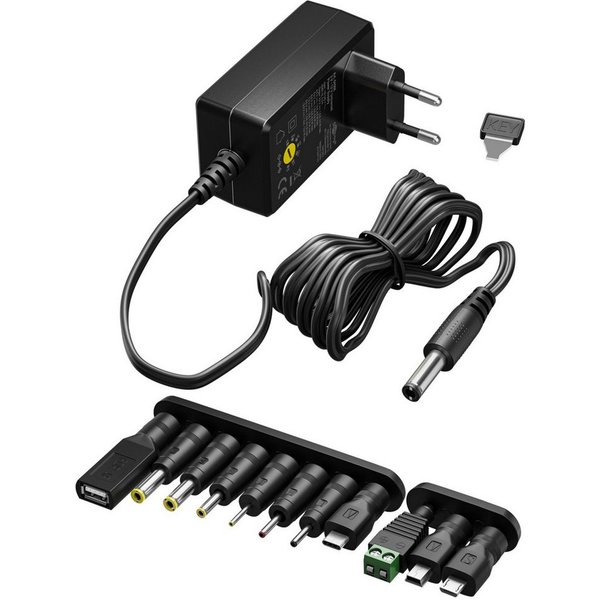 Goobay Netzteil (Universal-Netzteil 3 V – 12 V - Netzteil)