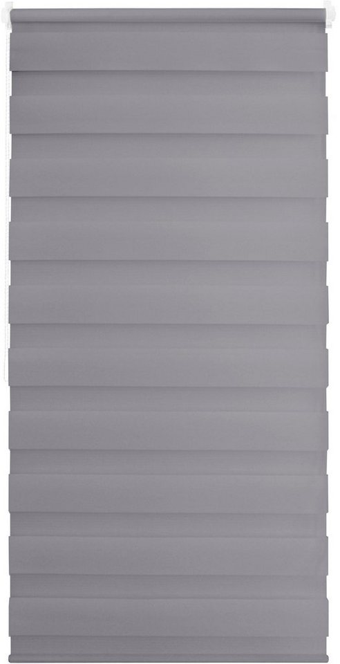 Doppelrollo Alina 1, Good Life, blickdicht, ohne Bohren, Klemmfix, individuelle Lichtregulierung, unifarben, Montage mit Klemmträgern – Bild 3 von 5