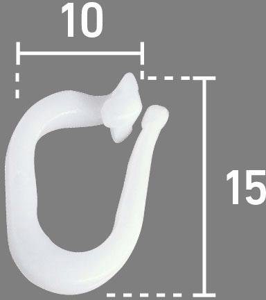 Good Life Faltenclip Iva, Vorhänge, Raffrollos, (Packung, 100-St), für Raffrollos und Vorhänge – Bild 5 von 5