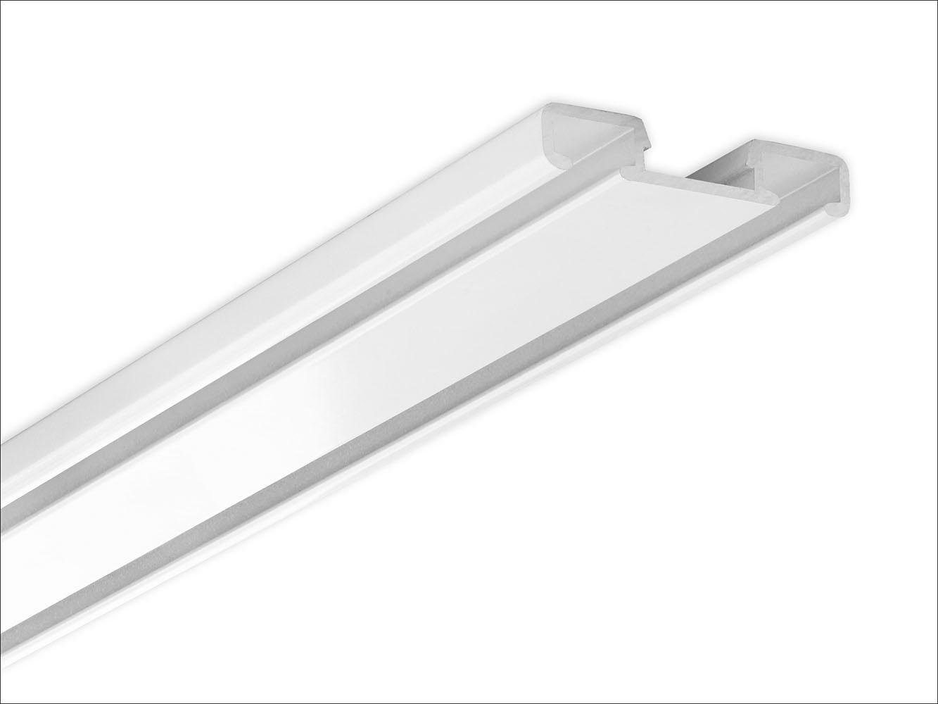 Good Life Gardinenschiene Samu, 2-läufig, Fixmaß, verschraubt, Aluminium, extra flache Alu-Schiene – Bild 3 von 5