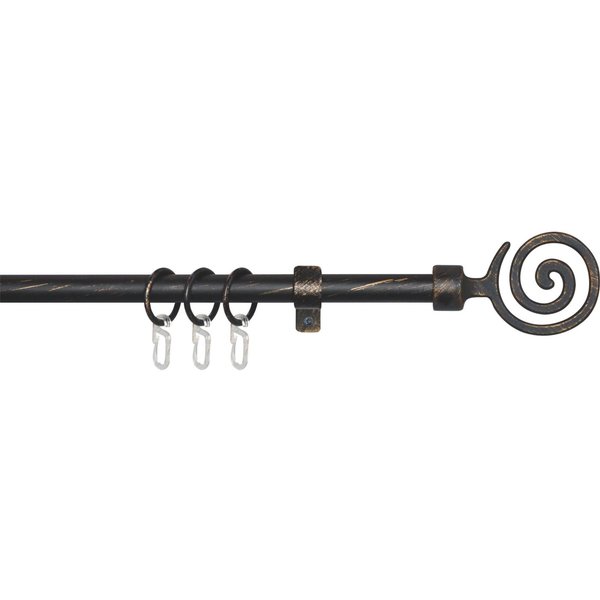 Good Life Gardinenstange Jana, Ø 13 mm, 1-läufig, ausziehbar, Fixmaß, verschraubt, Kunststoff, Metall