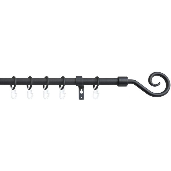 Good Life Gardinenstange Mala, Ø 13 mm, 1-läufig, ausziehbar, verschraubt, Kunststoff, Metall