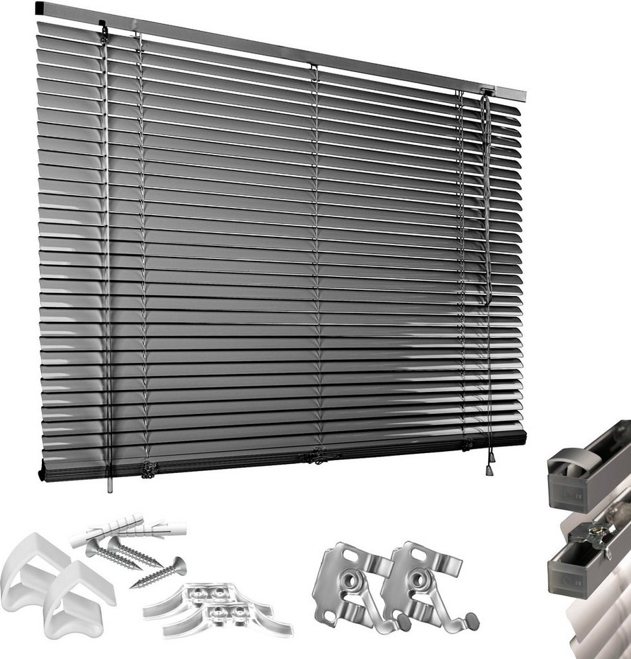 Good Life Jalousie Matti, ohne Bohren, freihängend, Klemmfix-Jalousie aus Aluminium – Bild 4 von 5