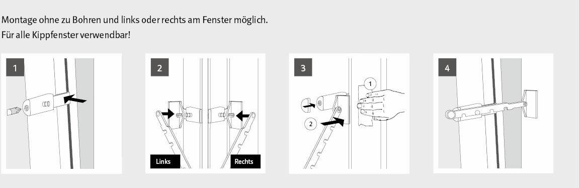 Good Life Kipp-Regler Kian, (1-tlg), zum Einstellen der Fensteröffnung – Bild 4 von 5