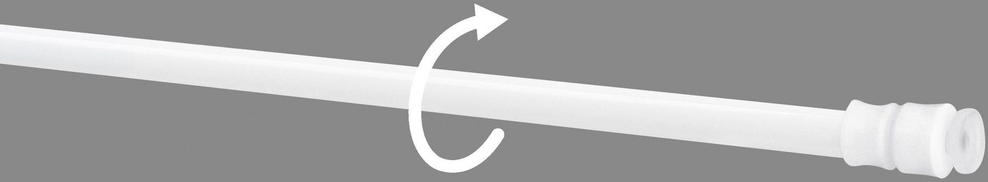 Good Life Scheibenstange flexx, Ø 8 mm, 1-läufig, ausdrehbar, ohne Bohren, geklemmt, Kunststoff, Metall – Bild 3 von 5