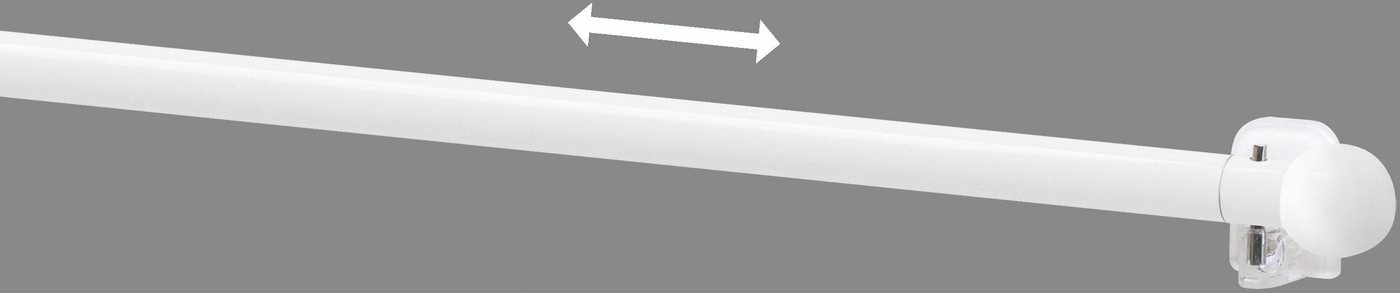 Good Life Scheibenstange Kugel, Ø 10 mm, 1-läufig, ausziehbar, ohne Bohren, geklebt, Kunststoff, Metall – Bild 4 von 5