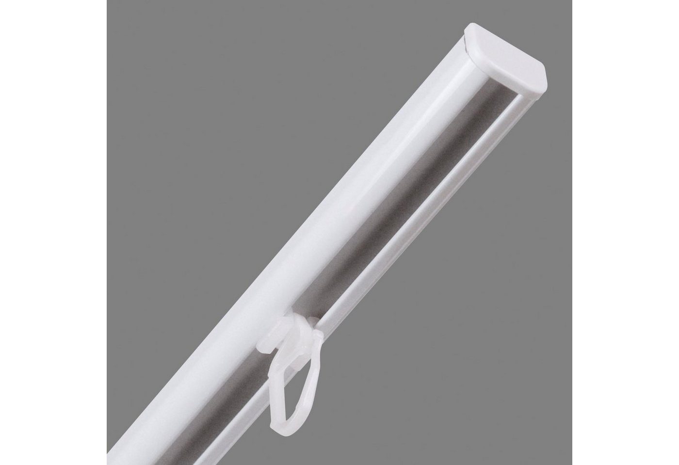 Good Life Vorhangschiene Avana, 1-läufig, Fixmaß, verschraubt, Aluminium, Kunststoff, Metall – Bild 4 von 5